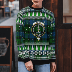Clan MacKay Modern Crest Tartan Christmas Ugly Sweater ZV84 MacKay Modern Crest Tartan Tartan Ugly Sweater