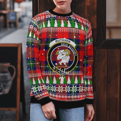 Clan Ruthven Modern Crest Tartan Christmas Ugly Sweater CN23 Ruthven Modern Crest Tartan Tartan Ugly Sweater