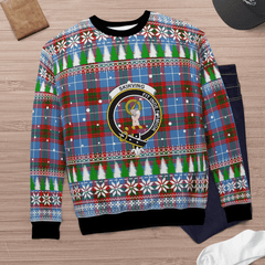 Clan Skirving (Edinburgh) Crest Tartan Christmas Ugly Sweater NN66 Skirving (Edinburgh) Crest Tartan Tartan Ugly Sweater