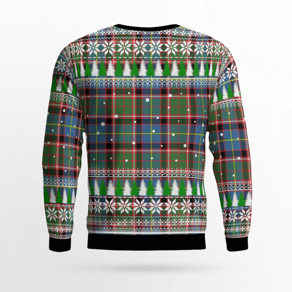 Clan Stirling (of Cadder-Present Chief) Crest Tartan Christmas Ugly Sweater TK96 Stirling (of Cadder-Present Chief) Crest Tartan Tartan Ugly Sweater