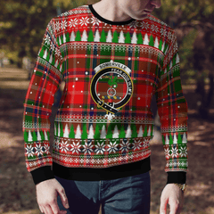 Clan Somerville Modern Crest Tartan Christmas Ugly Sweater NA59 Somerville Modern Crest Tartan Tartan Ugly Sweater