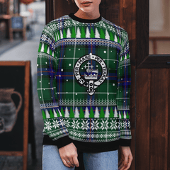 Clan MacDonald of the Isles Hunting Modern Crest Tartan Christmas Ugly Sweater CF92 MacDonald of the Isles Hunting Modern Crest Tartan Tartan Ugly Sweater