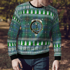 Clan MacInnes Ancient Crest Tartan Christmas Ugly Sweater LG95 MacInnes Ancient Crest Tartan Tartan Ugly Sweater