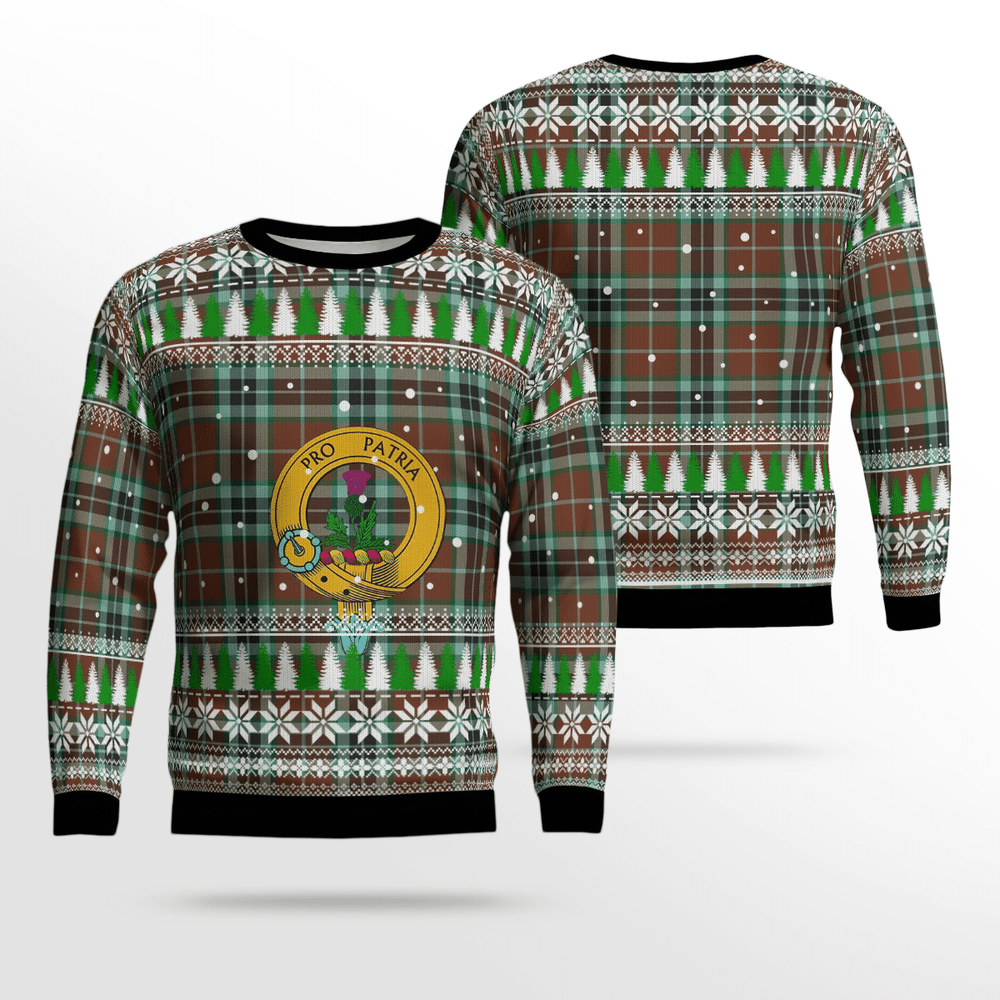 Clan Thomson Hunting Modern Crest Tartan Christmas Ugly Sweater LG64 Thomson Hunting Modern Crest Tartan Tartan Ugly Sweater