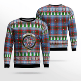 Clan Trotter Crest Tartan Christmas Ugly Sweater PM76 Trotter Crest Tartan Tartan Ugly Sweater