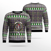 Clan Taylor Weathered Crest Tartan Christmas Ugly Sweater KP12 Taylor Weathered Crest Tartan Tartan Ugly Sweater