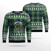 Clan Swinton (Tweedside) Crest Tartan Christmas Ugly Sweater VG83 Swinton (Tweedside) Crest Tartan Tartan Ugly Sweater