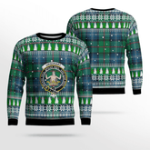 Clan Urquhart Ancient Crest Tartan Christmas Ugly Sweater YS56 Urquhart Ancient Crest Tartan Tartan Ugly Sweater