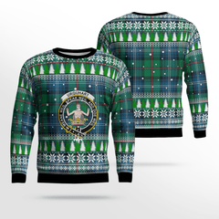 Clan Urquhart Ancient Crest Tartan Christmas Ugly Sweater YS56 Urquhart Ancient Crest Tartan Tartan Ugly Sweater
