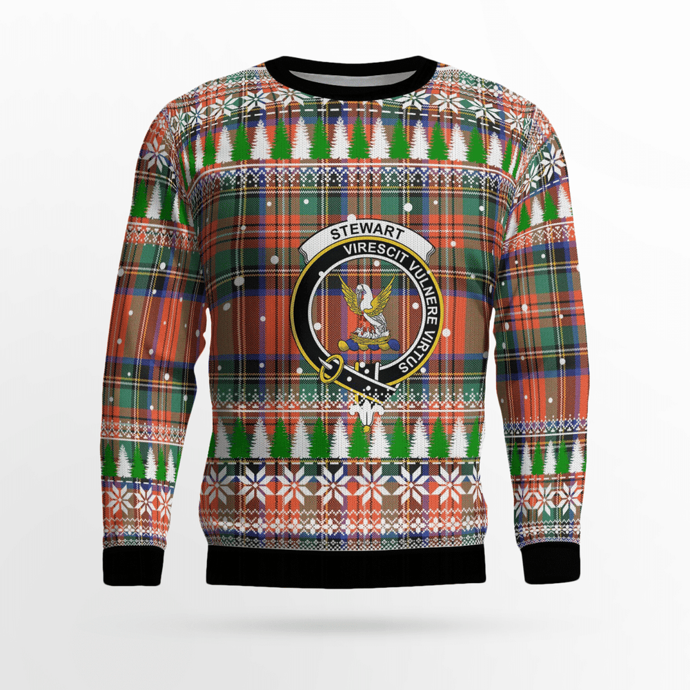 Clan Stewart Royal Ancient Crest Tartan Christmas Ugly Sweater UR97 Stewart Royal Ancient Crest Tartan Tartan Ugly Sweater