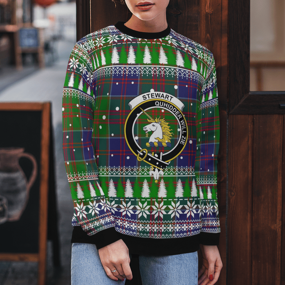 Clan Stewart of Appin Hunting Modern Crest Tartan Christmas Ugly Sweater HI19 Stewart of Appin Hunting Modern Crest Tartan Tartan Ugly Sweater