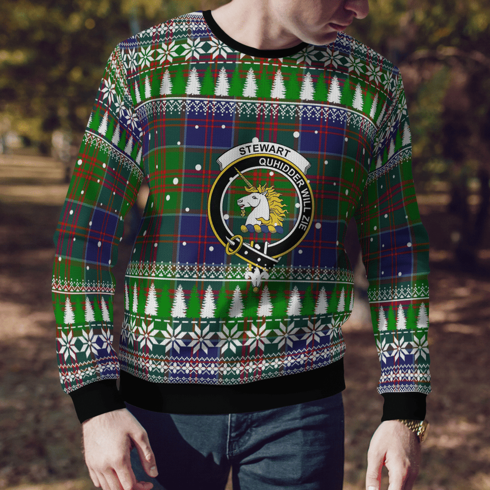 Clan Stewart of Appin Hunting Modern Crest Tartan Christmas Ugly Sweater HI19 Stewart of Appin Hunting Modern Crest Tartan Tartan Ugly Sweater