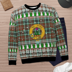 Clan Thomson Hunting Modern Crest Tartan Christmas Ugly Sweater LG64 Thomson Hunting Modern Crest Tartan Tartan Ugly Sweater