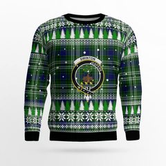 Clan Swinton (Tweedside) Crest Tartan Christmas Ugly Sweater VG83 Swinton (Tweedside) Crest Tartan Tartan Ugly Sweater