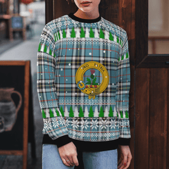 Clan Thomson Crest Tartan Christmas Ugly Sweater OC83 Thomson Crest Tartan Tartan Ugly Sweater