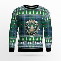 Clan Urquhart Ancient Crest Tartan Christmas Ugly Sweater YS56 Urquhart Ancient Crest Tartan Tartan Ugly Sweater