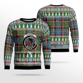 Clan Stirling (of Keir) Crest Tartan Christmas Ugly Sweater HF51 Stirling (of Keir) Crest Tartan Tartan Ugly Sweater