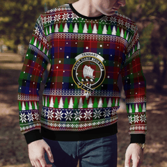 Clan Tennant Crest Tartan Christmas Ugly Sweater EU32 Tennant Crest Tartan Tartan Ugly Sweater