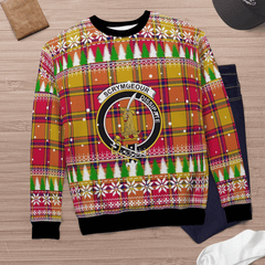 Clan Scrymgeour Crest Tartan Christmas Ugly Sweater IS98 Scrymgeour Crest Tartan Tartan Ugly Sweater