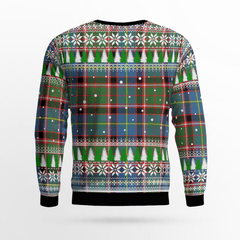 Clan Stirling (of Keir) Crest Tartan Christmas Ugly Sweater HF51 Stirling (of Keir) Crest Tartan Tartan Ugly Sweater