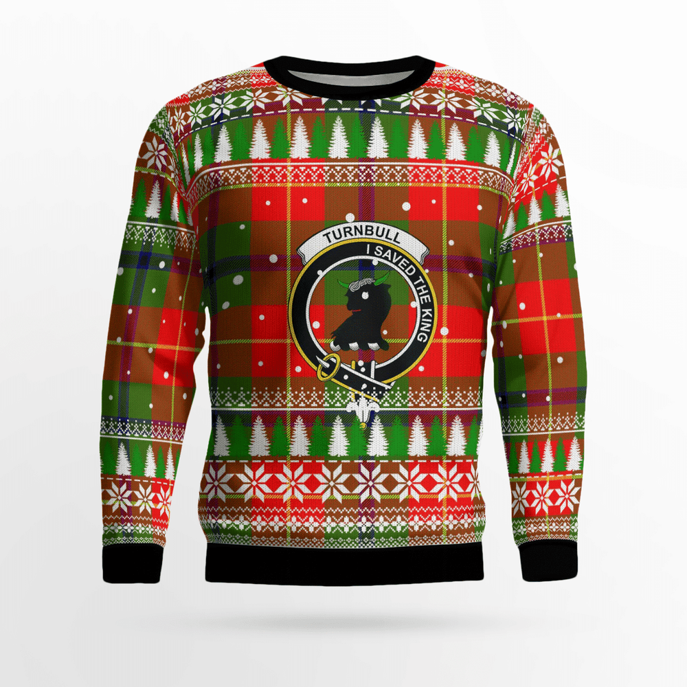 Clan Turnbull Dress Crest Tartan Christmas Ugly Sweater AZ96 Turnbull Dress Crest Tartan Tartan Ugly Sweater