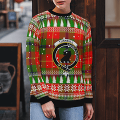 Clan Turnbull Dress Crest Tartan Christmas Ugly Sweater AZ96 Turnbull Dress Crest Tartan Tartan Ugly Sweater