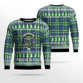 Clan Haliburton Crest Tartan Christmas Ugly Sweater ST52 Haliburton Crest Tartan Tartan Ugly Sweater