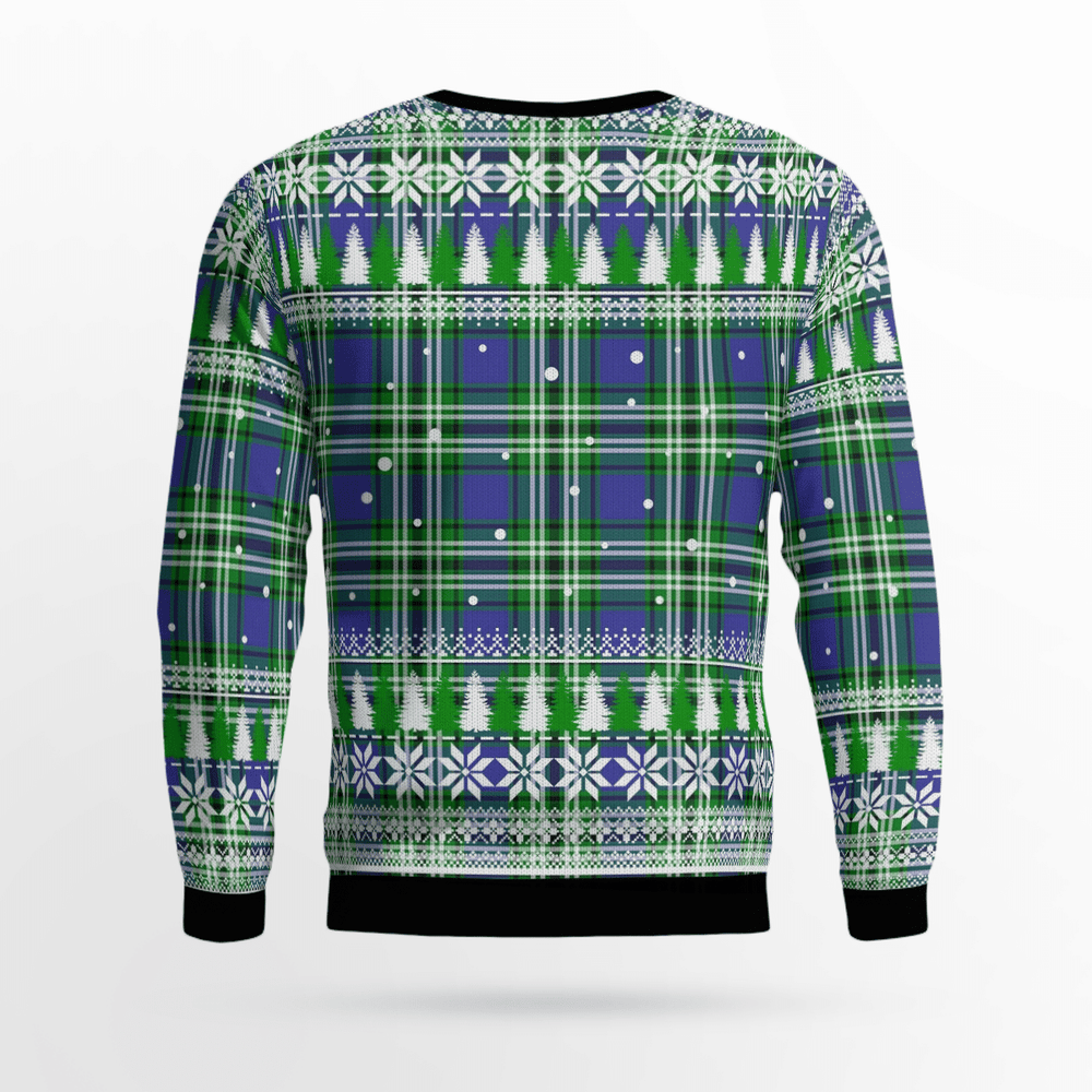 Clan Haliburton Crest Tartan Christmas Ugly Sweater ST52 Haliburton Crest Tartan Tartan Ugly Sweater
