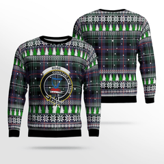 Clan Rose Hunting Modern Crest Tartan Christmas Ugly Sweater PP22 Rose Hunting Modern Crest Tartan Tartan Ugly Sweater