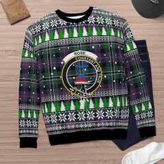 Clan Rose Hunting Modern Crest Tartan Christmas Ugly Sweater PP22 Rose Hunting Modern Crest Tartan Tartan Ugly Sweater