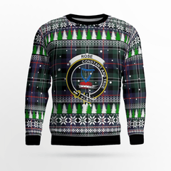 Clan Rose Hunting Modern Crest Tartan Christmas Ugly Sweater PP22 Rose Hunting Modern Crest Tartan Tartan Ugly Sweater
