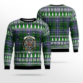 Clan Wishart Hunting Crest Tartan Christmas Ugly Sweater TA75 Wishart Hunting Crest Tartan Tartan Ugly Sweater