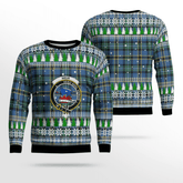 Clan Weir Ancient Crest Tartan Christmas Ugly Sweater VV61 Weir Ancient Crest Tartan Tartan Ugly Sweater