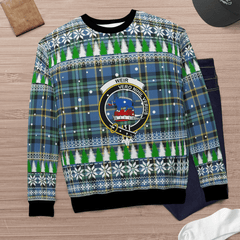 Clan Weir Ancient Crest Tartan Christmas Ugly Sweater VV61 Weir Ancient Crest Tartan Tartan Ugly Sweater