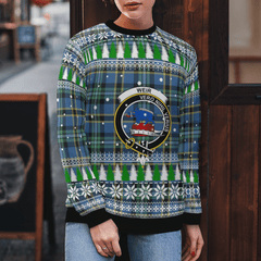 Clan Weir Ancient Crest Tartan Christmas Ugly Sweater VV61 Weir Ancient Crest Tartan Tartan Ugly Sweater