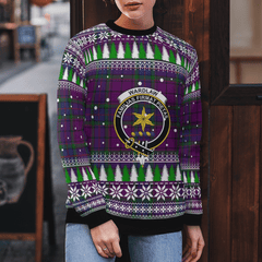 Clan Wardlaw Crest Tartan Christmas Ugly Sweater MD78 Wardlaw Crest Tartan Tartan Ugly Sweater