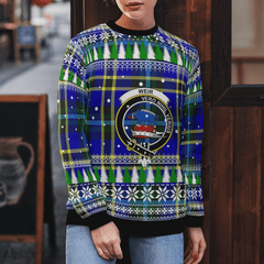 Clan Weir Modern Crest Tartan Christmas Ugly Sweater IT85 Weir Modern Crest Tartan Tartan Ugly Sweater