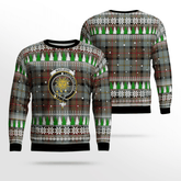 Clan MacLeod of Harris Weathered Crest Tartan Christmas Ugly Sweater TC76 MacLeod of Harris Weathered Crest Tartan Tartan Ugly Sweater