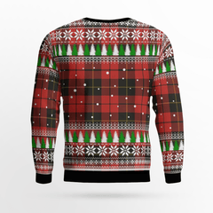 Clan Wallace Weathered Crest Tartan Christmas Ugly Sweater FP42 Wallace Weathered Crest Tartan Tartan Ugly Sweater
