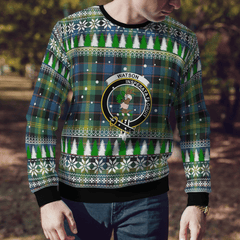 Clan Watson Ancient Crest Tartan Christmas Ugly Sweater MW37 Watson Ancient Crest Tartan Tartan Ugly Sweater