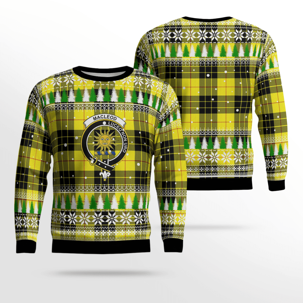 Clan MacLeod of Lewis Modern Crest Tartan Christmas Ugly Sweater NL18 MacLeod of Lewis Modern Crest Tartan Tartan Ugly Sweater
