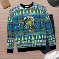 Clan MacLeod of Harris Ancient Crest Tartan Christmas Ugly Sweater JI49 MacLeod of Harris Ancient Crest Tartan Tartan Ugly Sweater