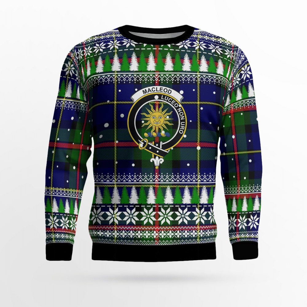 Clan MacLeod of Harris Modern Crest Tartan Christmas Ugly Sweater RN69 MacLeod of Harris Modern Crest Tartan Tartan Ugly Sweater
