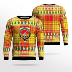 Clan MacMillan Crest Tartan Christmas Ugly Sweater JV59 MacMillan Crest Tartan Tartan Ugly Sweater