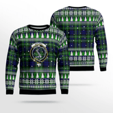 Clan MacNeil (of Colonsay) Crest Tartan Christmas Ugly Sweater YI21 MacNeil (of Colonsay) Crest Tartan Tartan Ugly Sweater