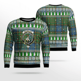 Clan MacMillan Hunting Ancient Crest Tartan Christmas Ugly Sweater AQ88 MacMillan Hunting Ancient Crest Tartan Tartan Ugly Sweater