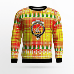 Clan MacMillan Crest Tartan Christmas Ugly Sweater JV59 MacMillan Crest Tartan Tartan Ugly Sweater