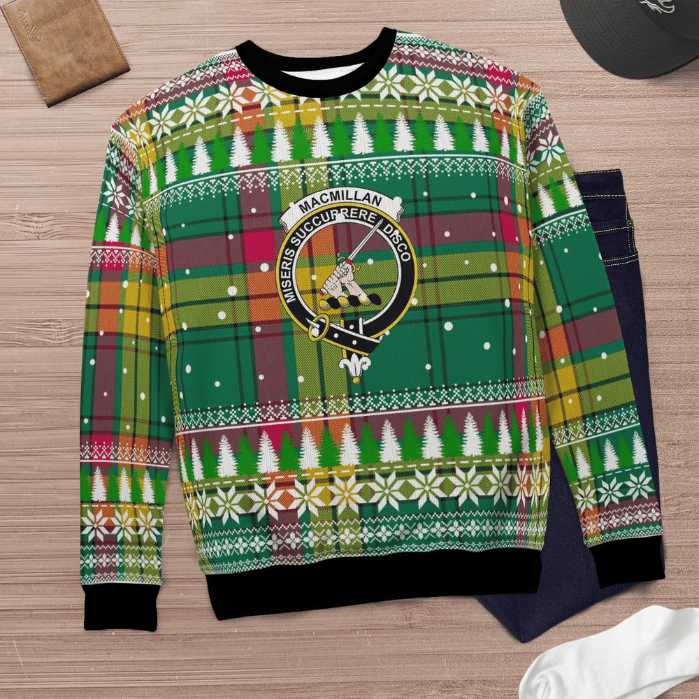 Clan MacMillan Old Ancient Crest Tartan Christmas Ugly Sweater UC21 MacMillan Old Ancient Crest Tartan Tartan Ugly Sweater