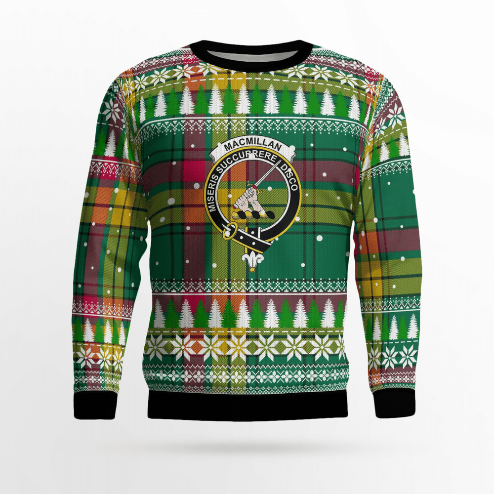 Clan MacMillan Old Ancient Crest Tartan Christmas Ugly Sweater UC21 MacMillan Old Ancient Crest Tartan Tartan Ugly Sweater