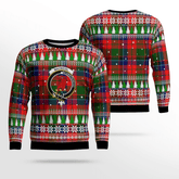 Clan Macnicol Crest Tartan Christmas Ugly Sweater IH96 Macnicol Crest Tartan Tartan Ugly Sweater